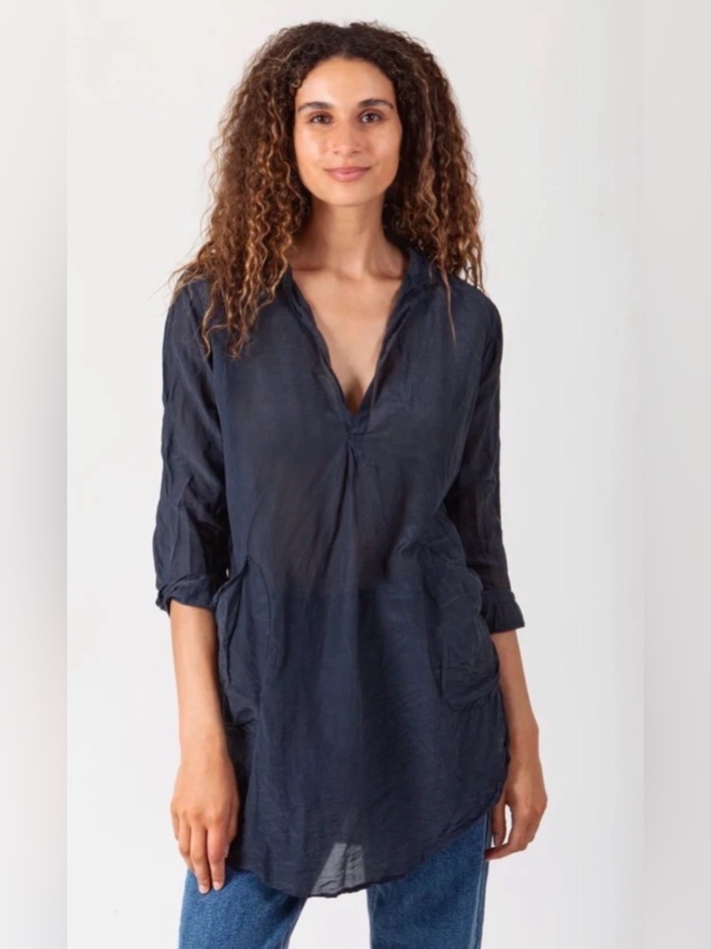 CP shades Teton Tunic top 100% linen